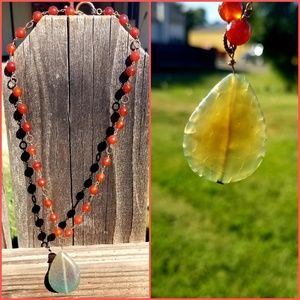 Vintage Jasper Necklace w/Copper Hardware